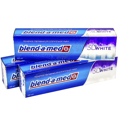   BLEND-A-MED   100 3D WHITE     ''P&G''   1/12