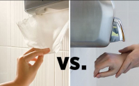 Бумажные полотенца или сушилка для рук, что выбрать?